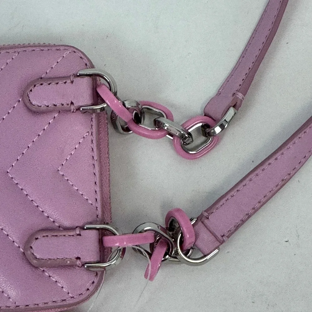 Kate Spade Amelia Resin Phone Crossbody Bag Sweet Pea Pink Quilted Leather NWT